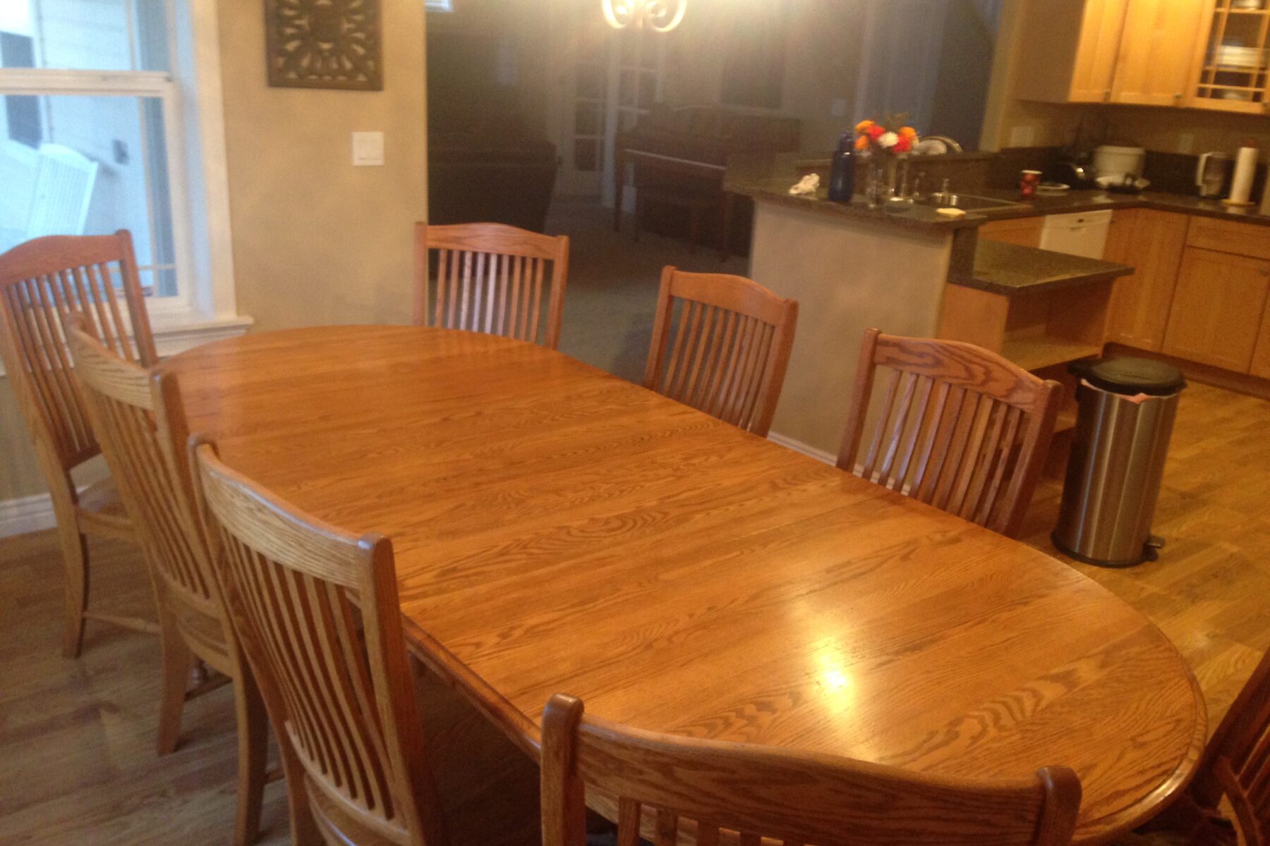 Stained Dining Room Table
