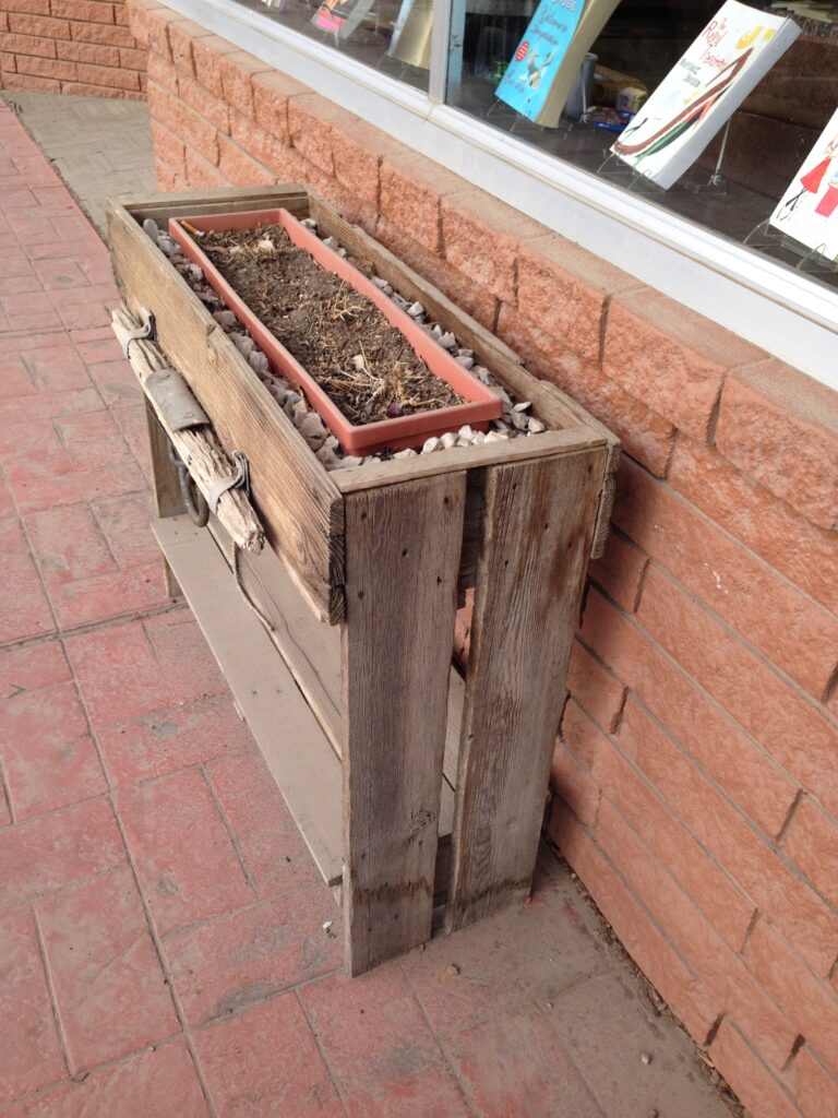 Rustic flower / herb planter